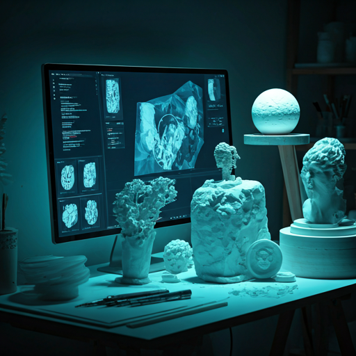 Minimal artist studio